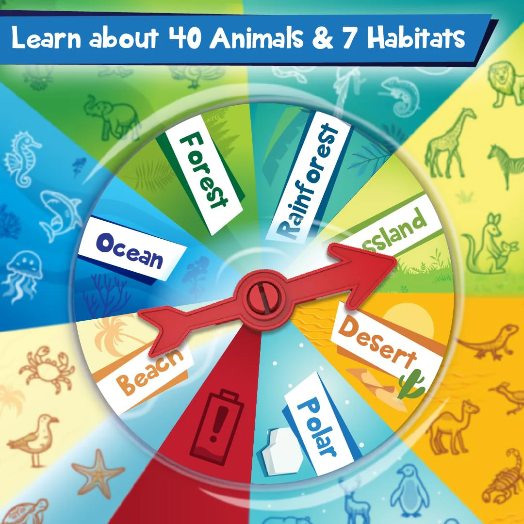 Imagimake Rescue Quest–Animals & Habitats Spin, Discover & Rescue Animals Educational Toys - Image 4