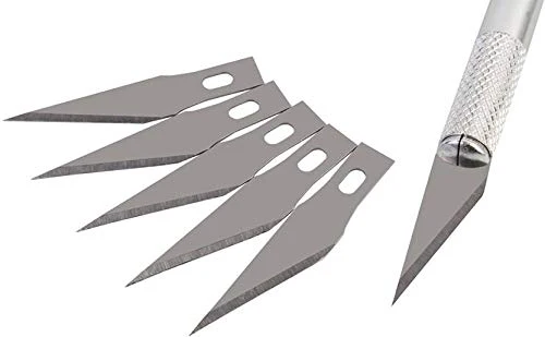Interchangeable Sharp Blades For Detail Pen Knife For Crafts & Carving Scalpel - Image 3