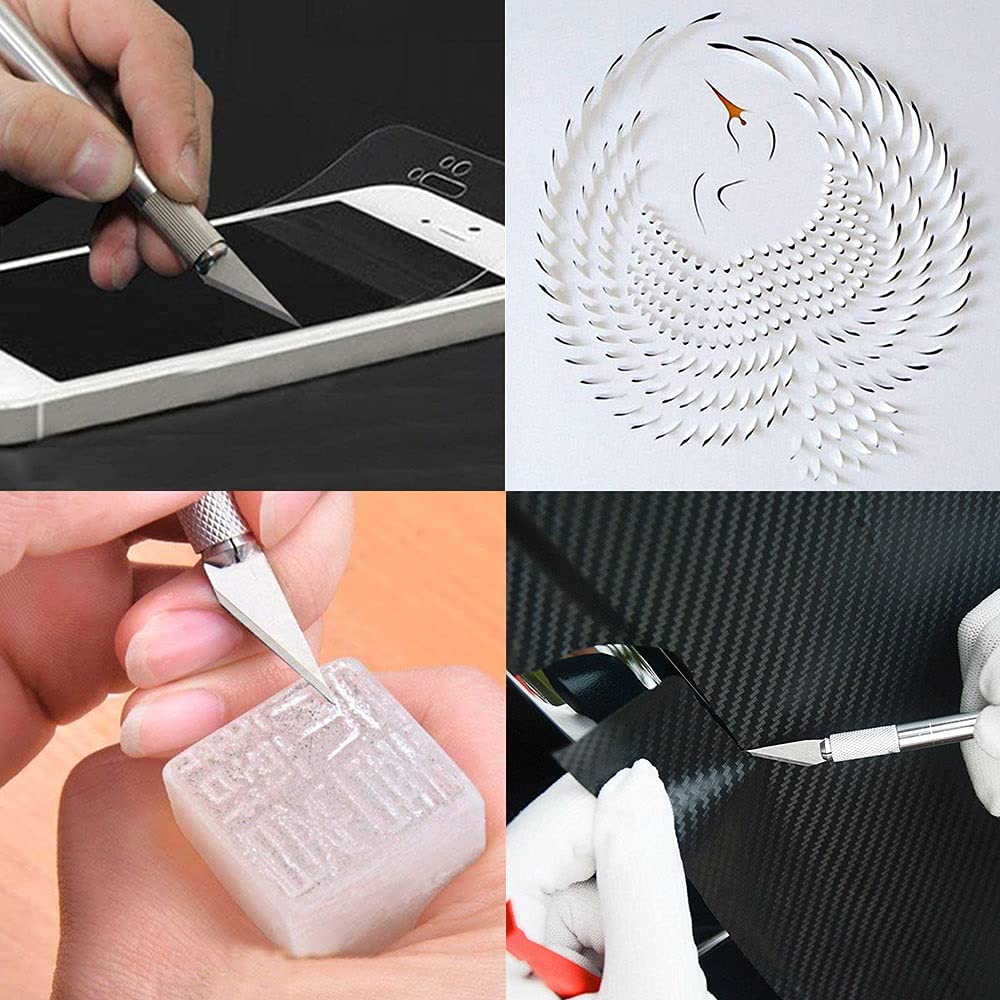 Interchangeable Sharp Blades For Detail Pen Knife For Crafts & Carving Scalpel - Image 4