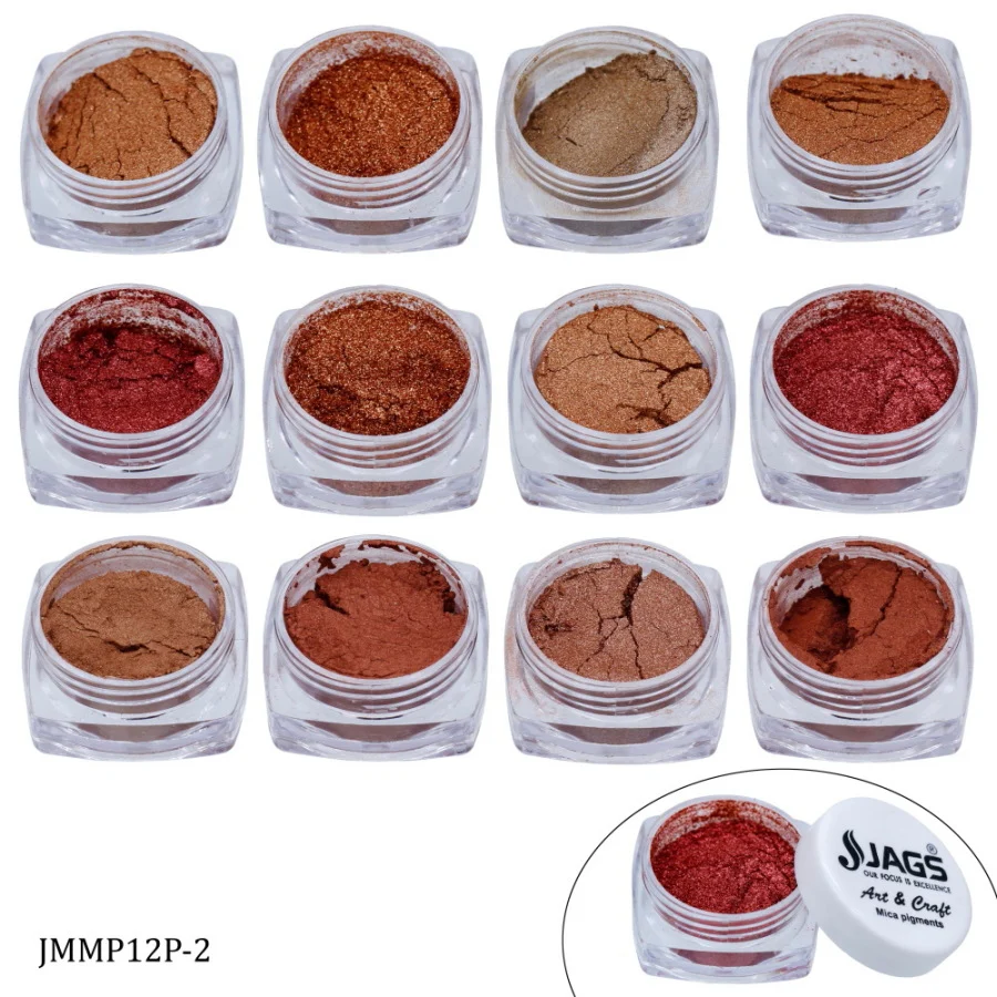 Jags Mica Powder Copper Pack of 12 Each Shades - Image 2