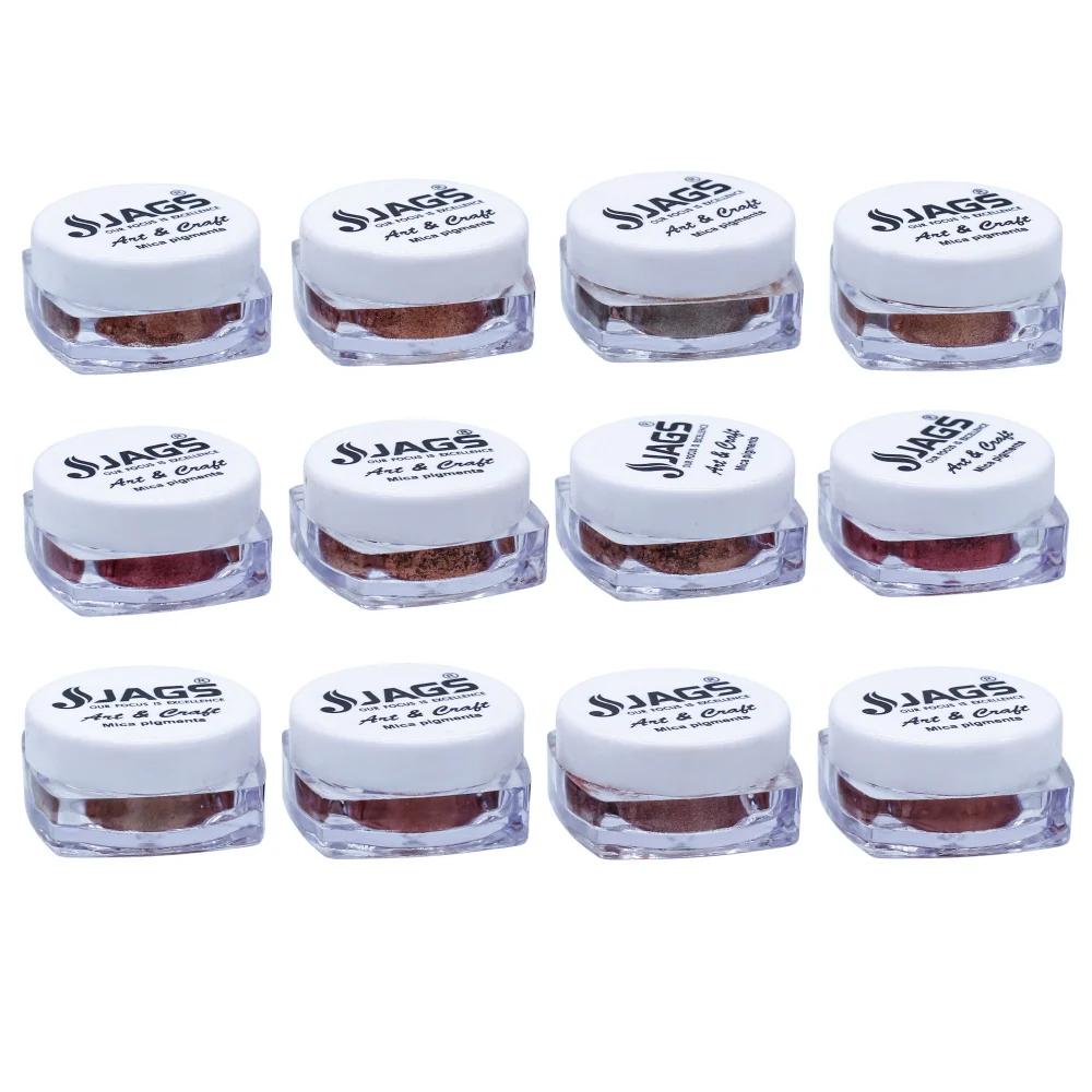 Jags Mica Powder Copper Pack of 12 Each Shades - Image 3
