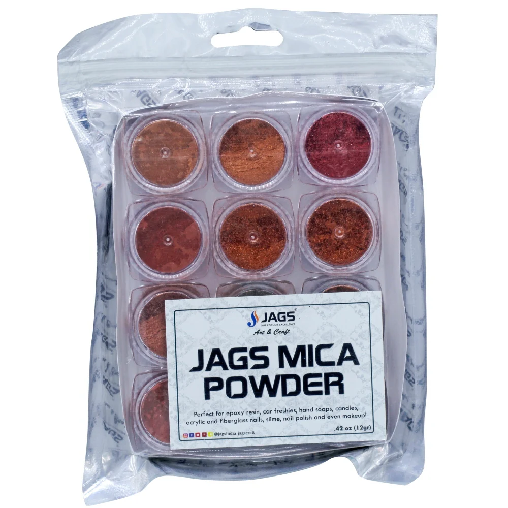 Jags Mica Powder Copper Pack of 12 Each Shades - Image 4