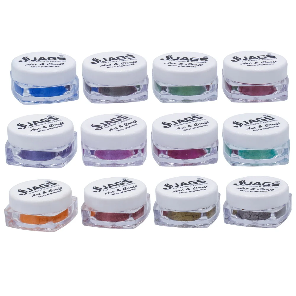 Jags Mica Powder Multi Pack of 12 Each Shades - Image 3