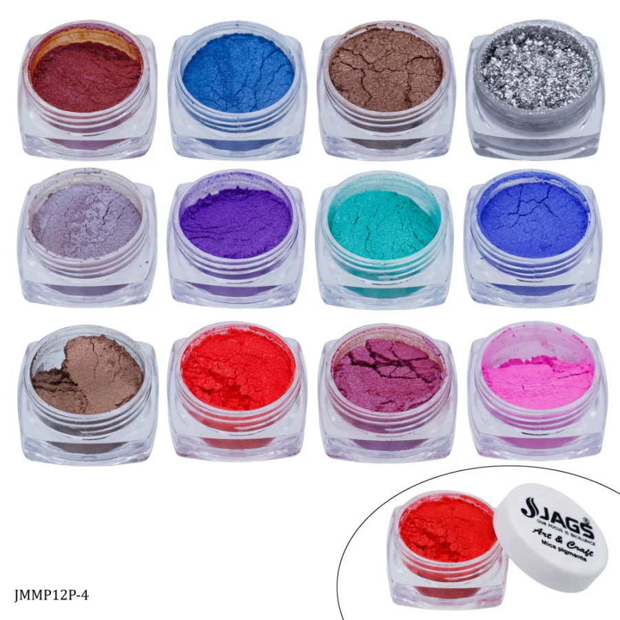 Jags Mica Powder Multi Pack of 12 Each Shades - Image 2