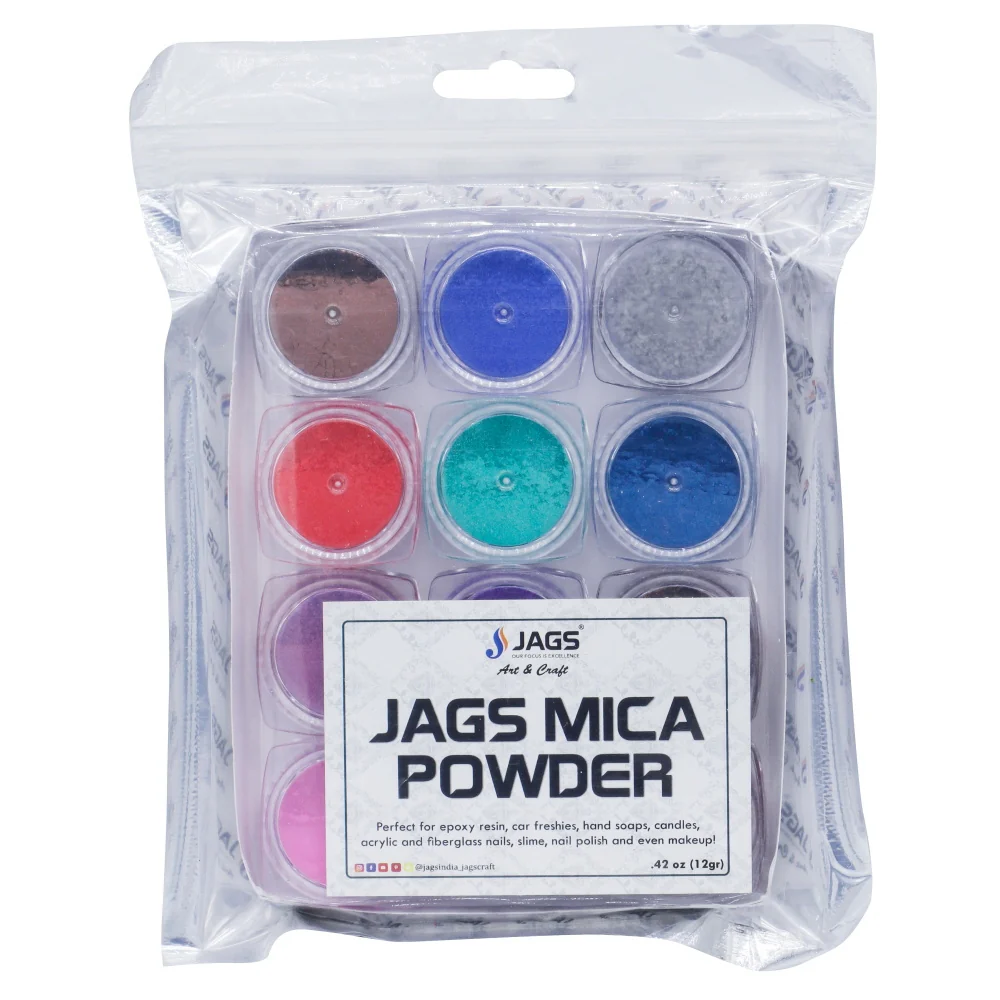 Jags Mica Powder Multi Pack of 12 Each Shades - Image 4
