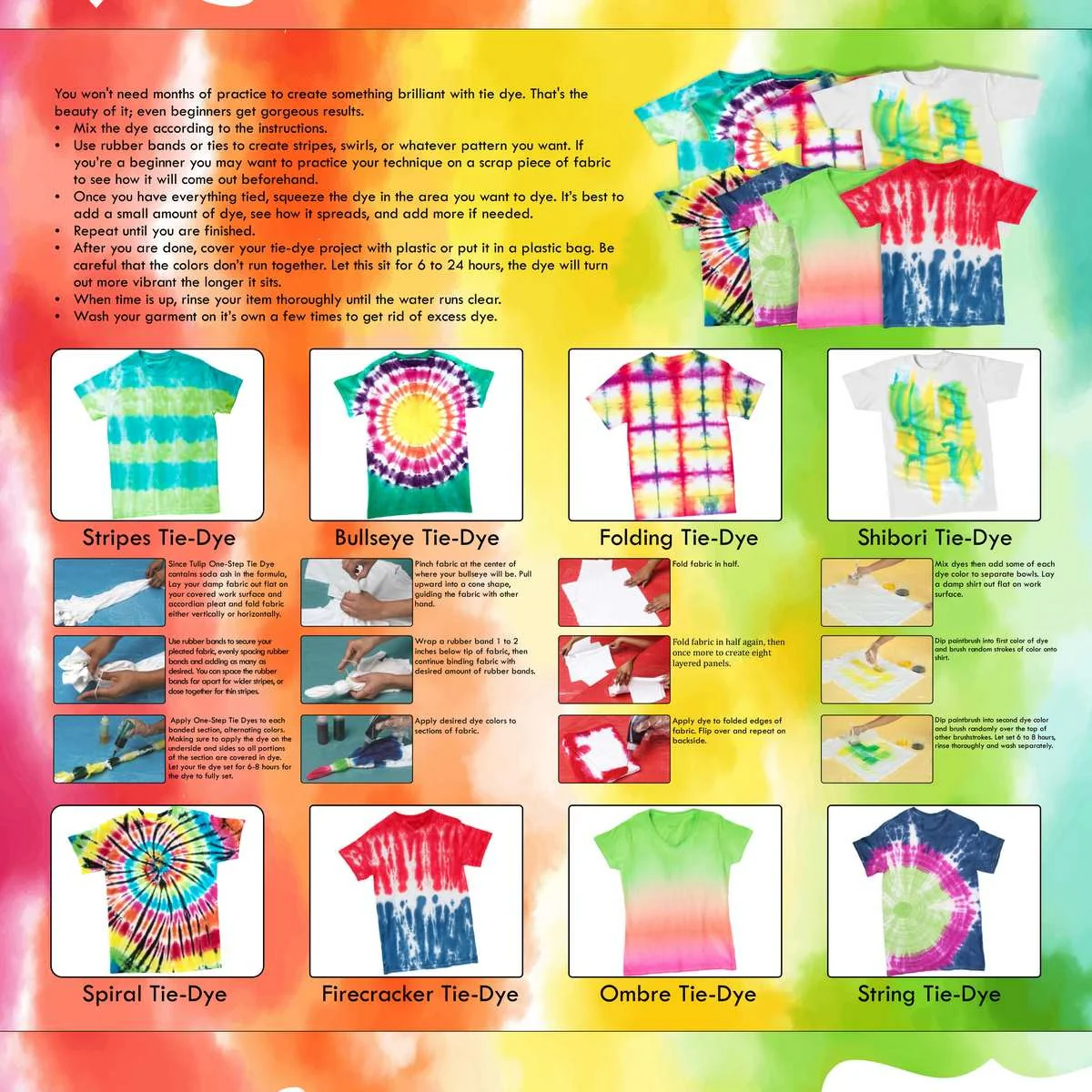 Jags Tie & Dye Kit (Pack of 3 Colors) 1 Eco Fluorescent Yellow Green UV Glow - 50 ml - 2 Mask and 1 T shirt Free - Image 4