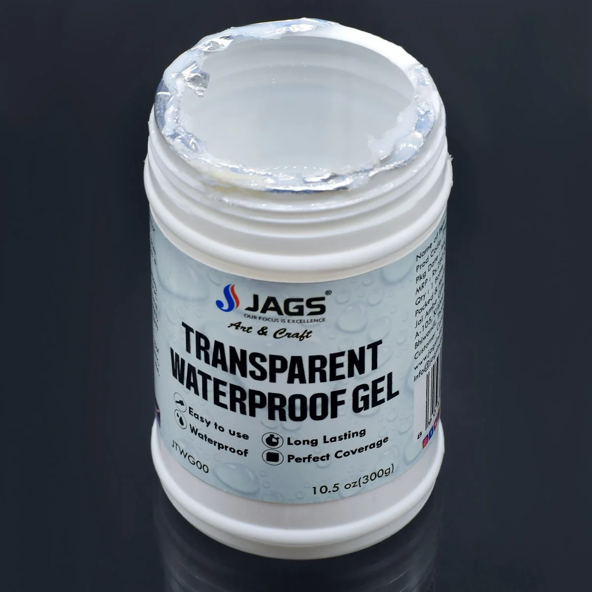 Jags Transparent Waterproof Gel 300 Grams - Image 2