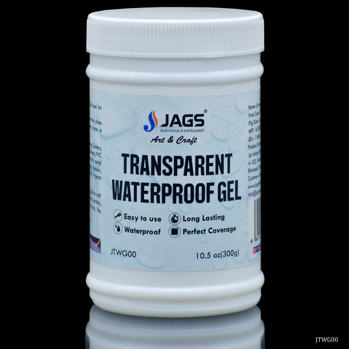 Jags Transparent Waterproof Gel 300 Grams - Image 3