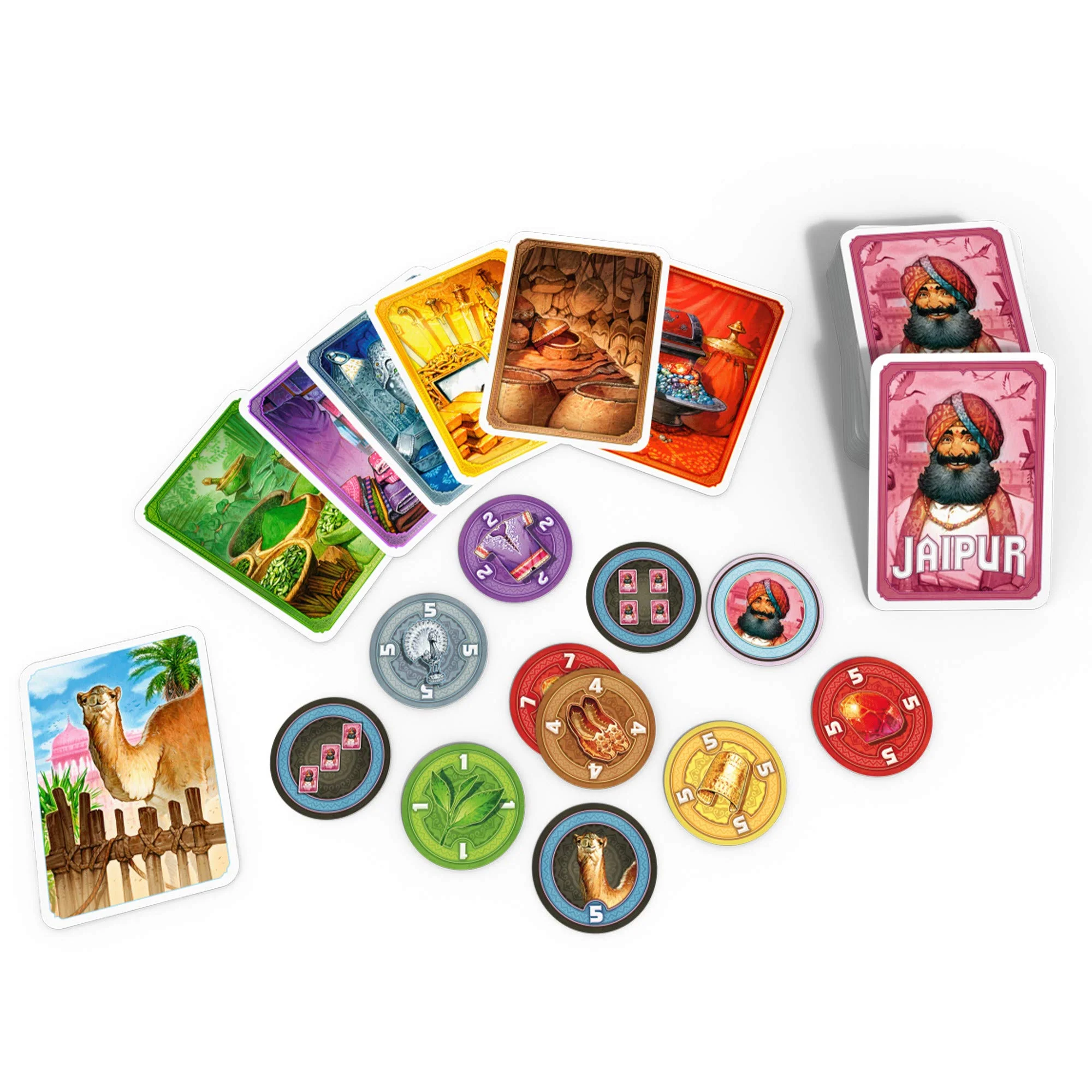 Jaipur Board Game Fast-Paced Duel of Merchants! Strategic Trading and Market Gameplay - Image 4