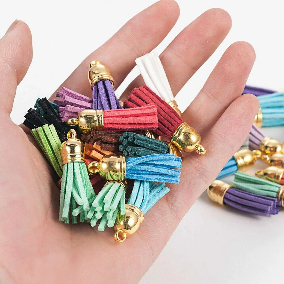 Leather Tassel Golden Cap - Image 3