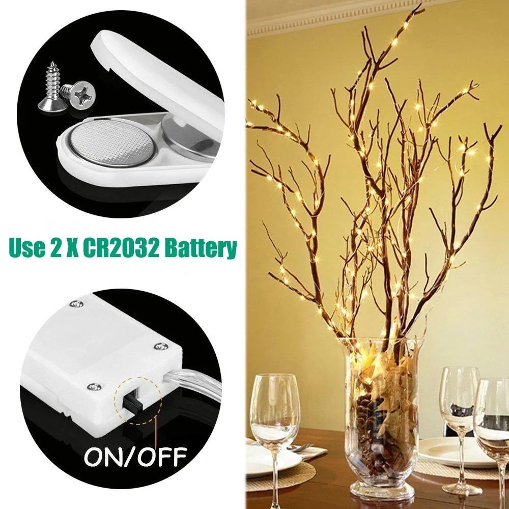 LED String Copper Wire Coin Lights Warm White - Image 5