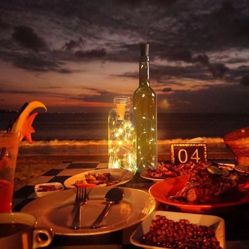 LED String Copper Wire Wine Bottle Cork Lights Warm White - Image 7