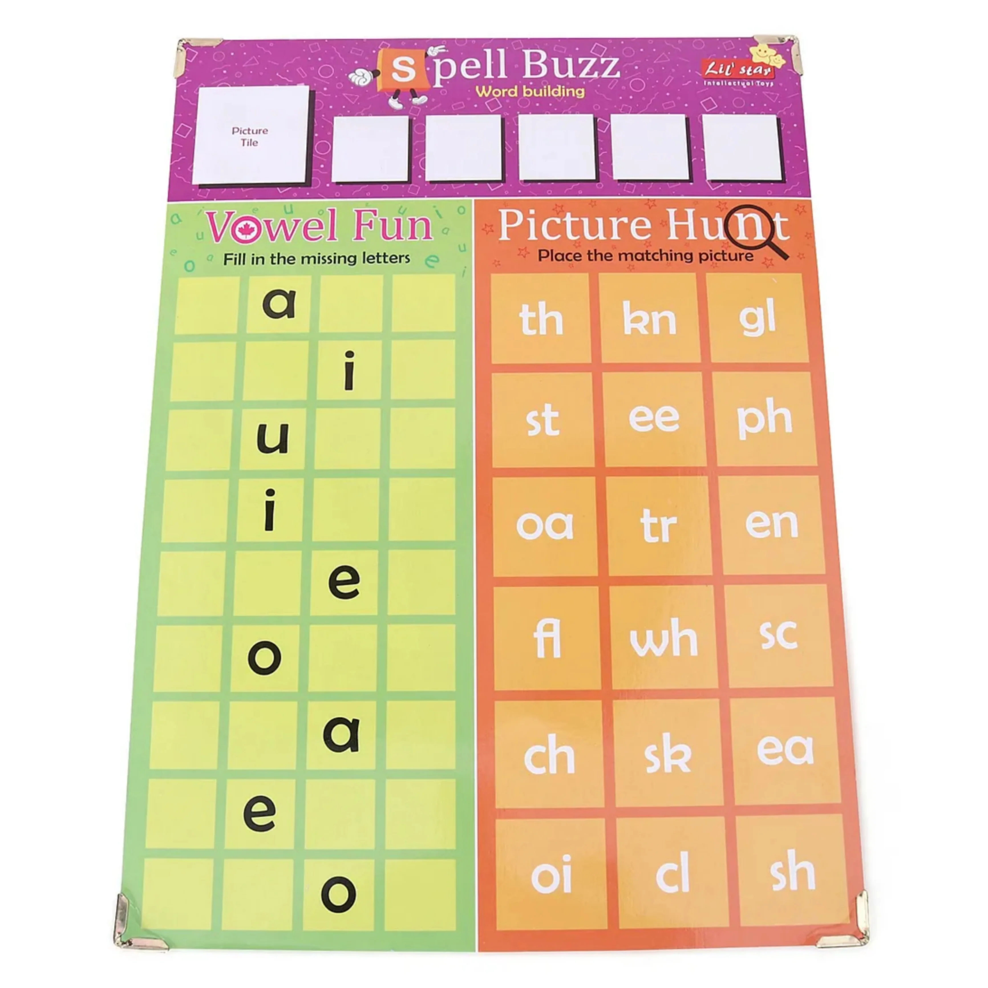 Lil' Star Magnetic Phonics & Scramble Game Multicolor - 104 Pieces - Image 7