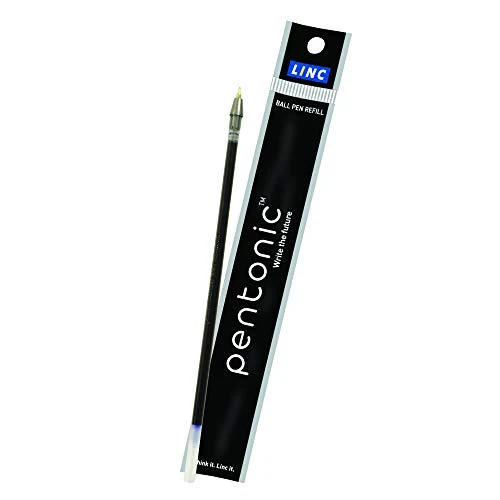 Linc Pentonic Ball Pen Refill (Black Ink, Pack of 10)