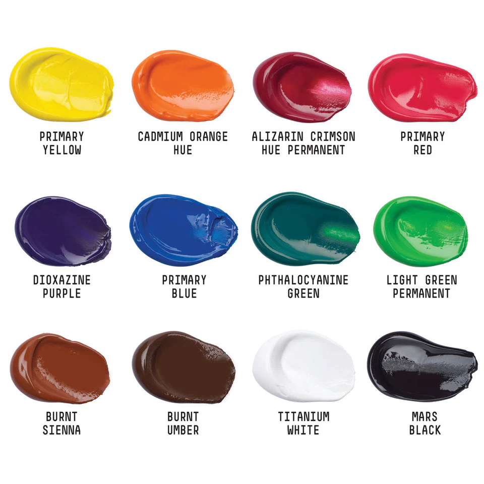 Liquitex Basics Acrylic Set - 12x22ml - Image 3