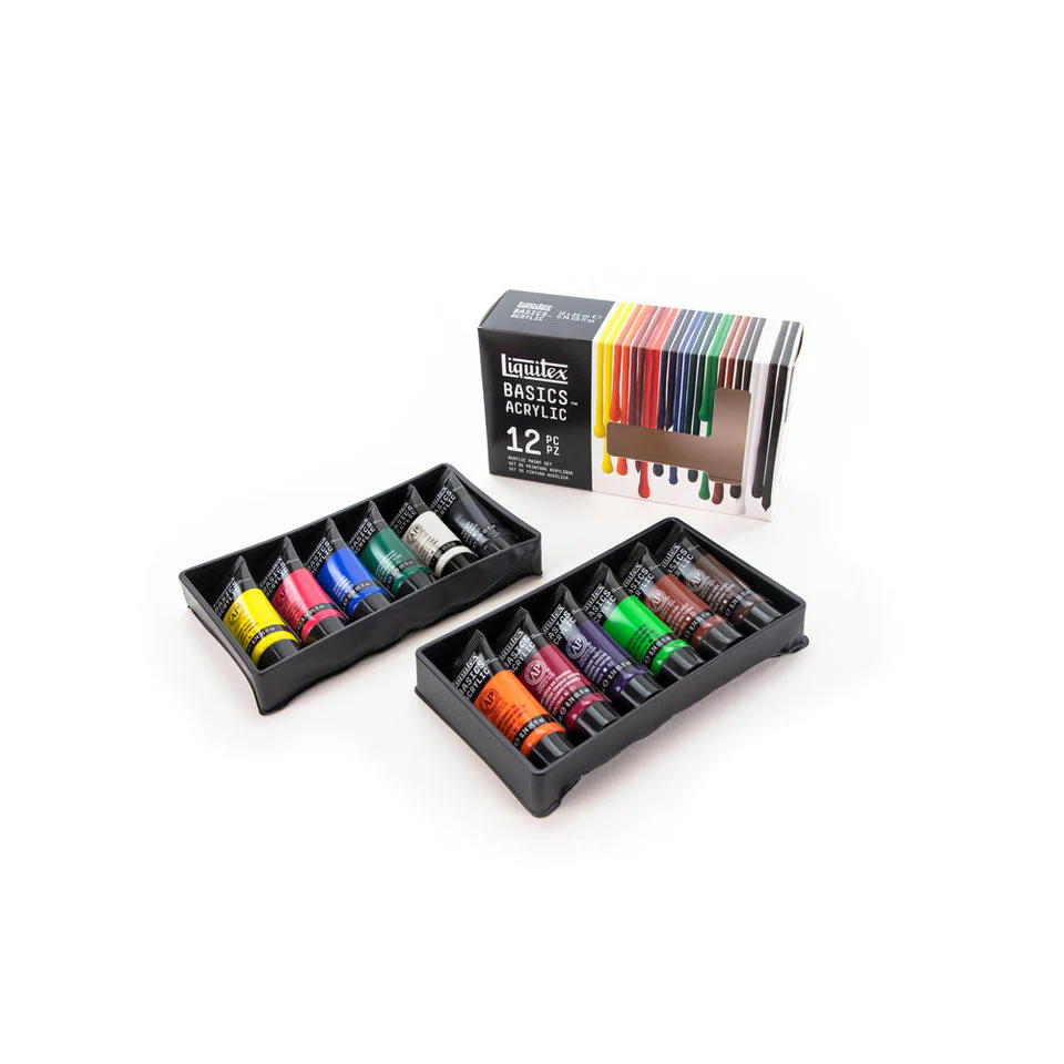 Liquitex Basics Acrylic Set - 12x22ml - Image 5