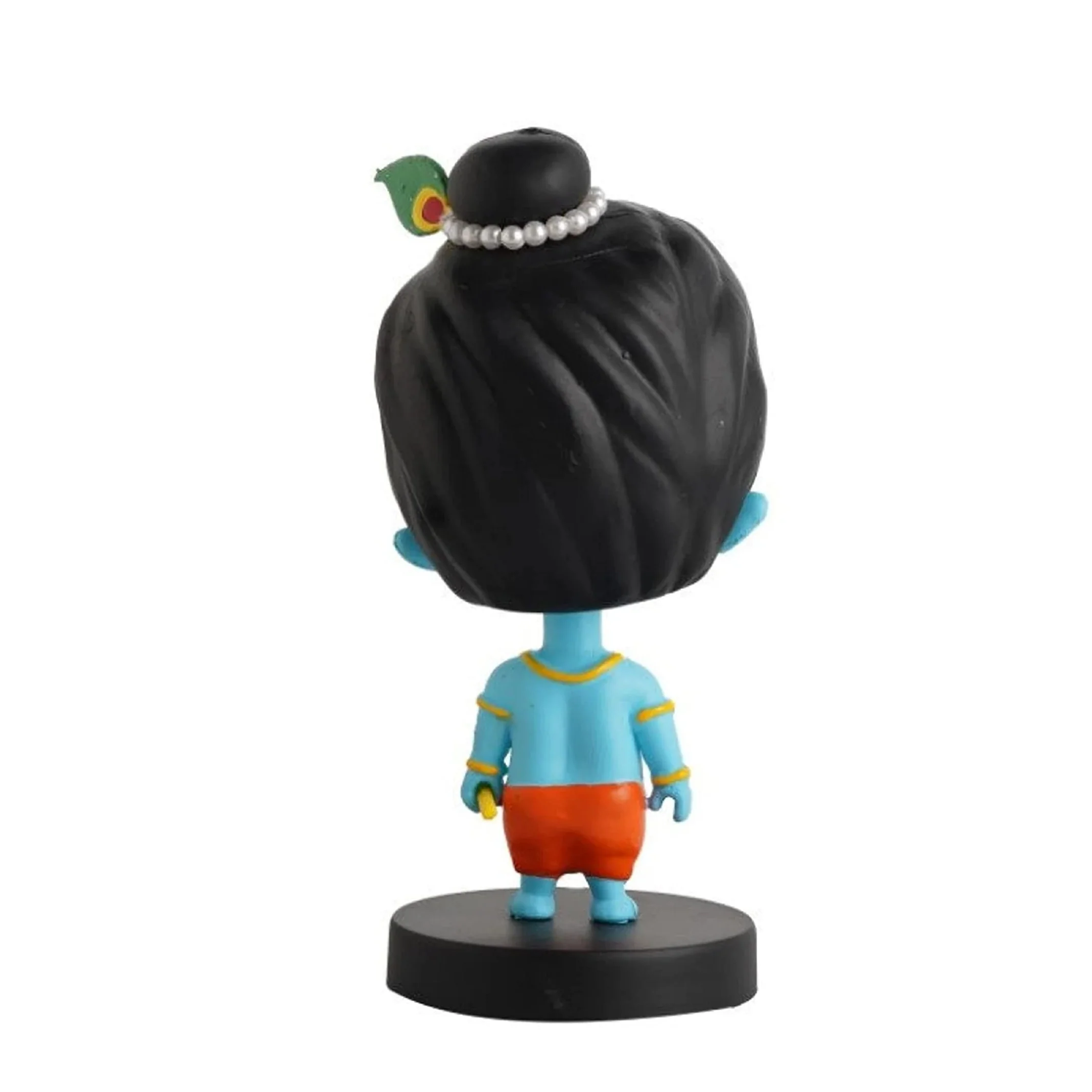 Lord Shree Krishna Idol Bobblehead for Car Dashboard, Office Table,Home Decor| Little Mor Pankh & Bansuri Figurin|God Statue for Gifting Kids,Family & Friends - Image 2