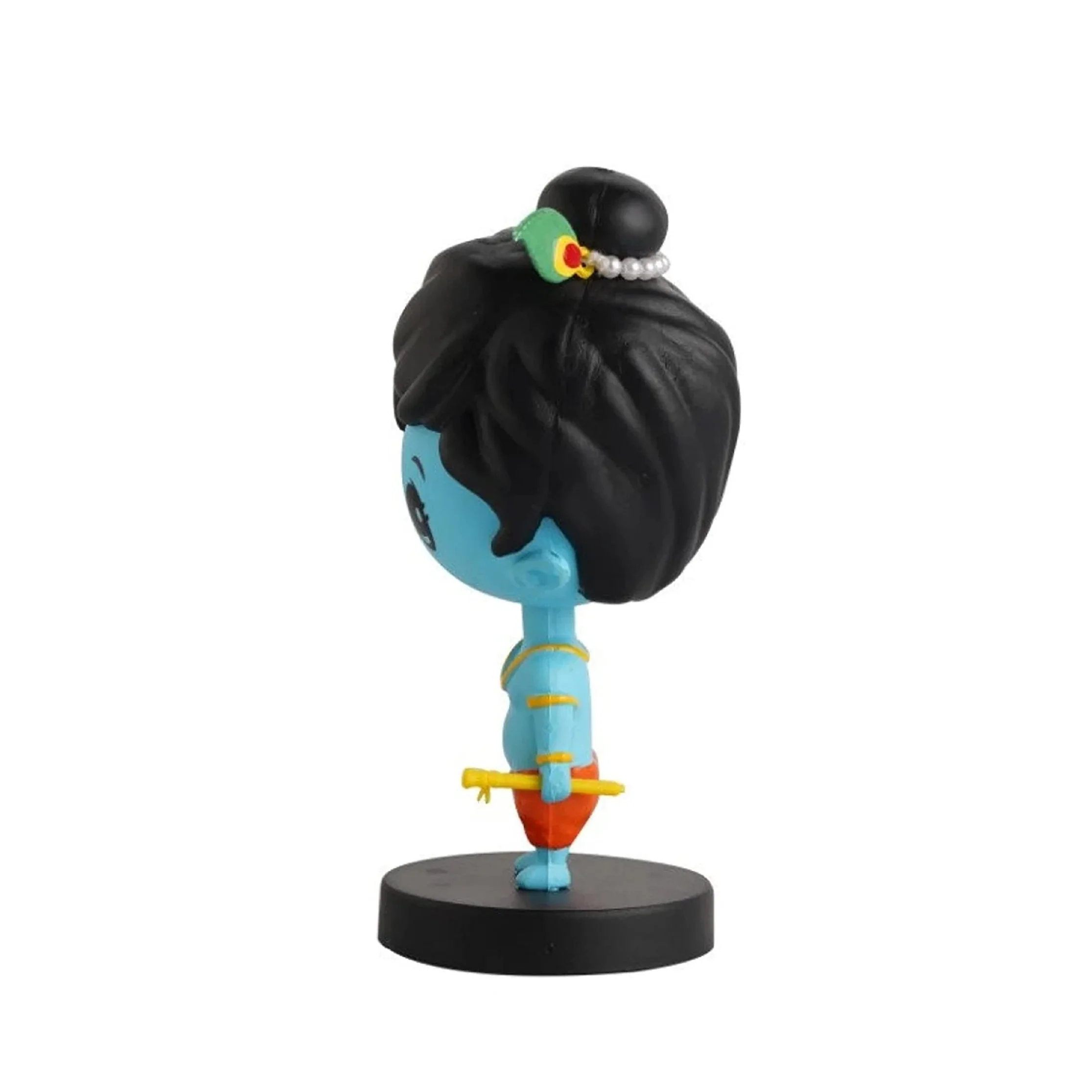 Lord Shree Krishna Idol Bobblehead for Car Dashboard, Office Table,Home Decor| Little Mor Pankh & Bansuri Figurin|God Statue for Gifting Kids,Family & Friends - Image 3