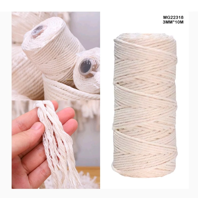 Macrame Thread White 3mm - Image 2