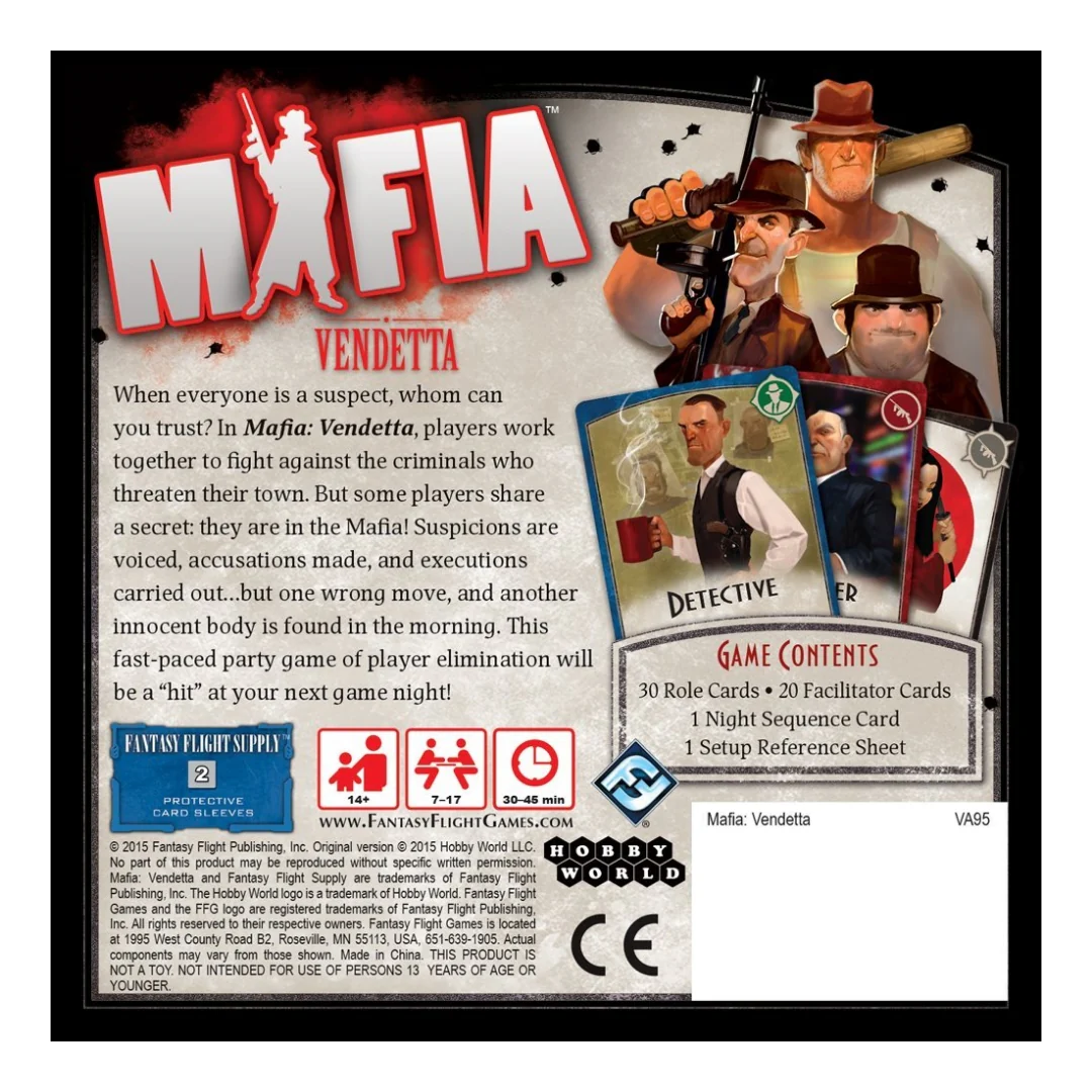 Mafia: Vendetta Board Game - Image 2