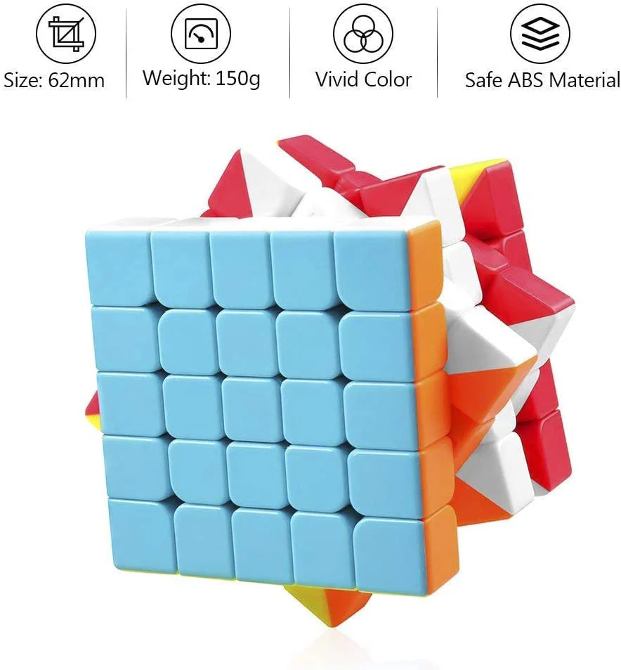 Magic Cube High Speed 5X5 Upgrade Version Puzzle Cube - Multicolor - Image 4