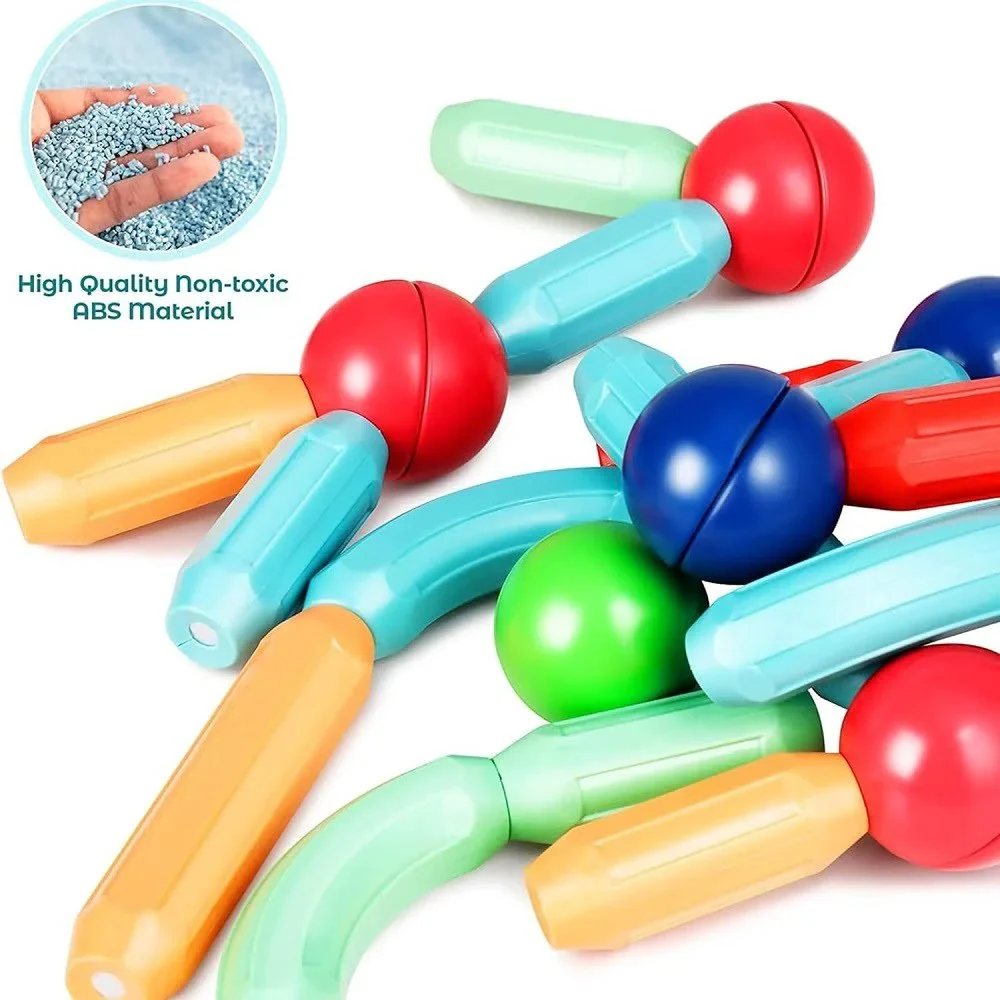 Magnetic Building Sticks and Balls Set - 36 Pc's - Image 3