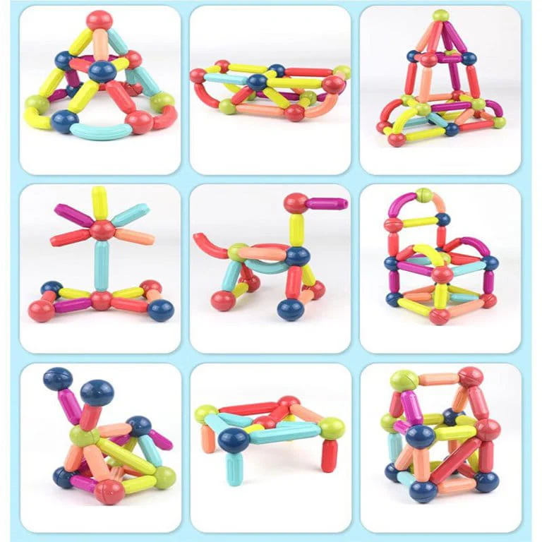 Magnetic Building Sticks and Balls Set - 36 Pc's - Image 8