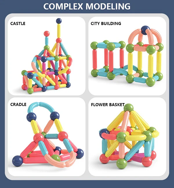 Magnetic Building Sticks and Balls Set - 42 Pc's - Image 10