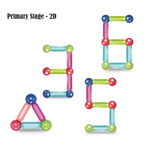 Magnetic Building Sticks and Balls Set - 42 Pc's - Image 13