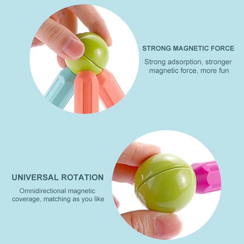 Magnetic Building Sticks and Balls Set - 42 Pc's - Image 7