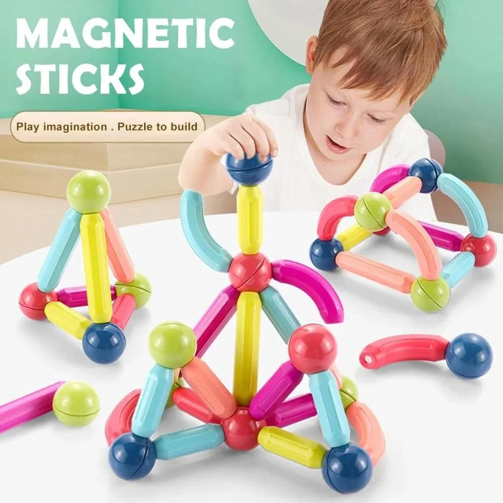 Magnetic Building Sticks and Balls Set - 42 Pc's - Image 8