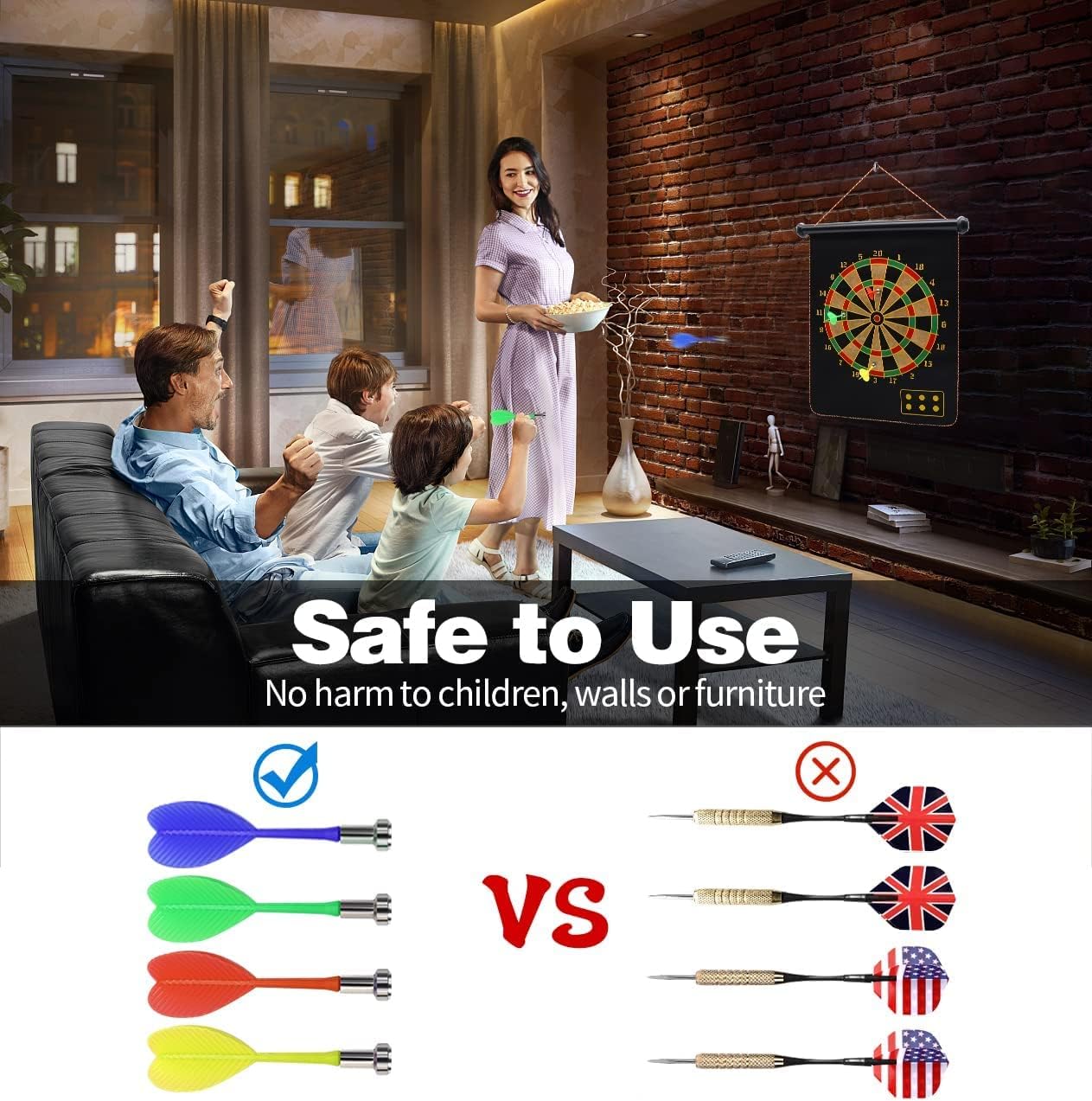 Satyam's Magnetic Foldable Dartboard Board Game Set - Image 4