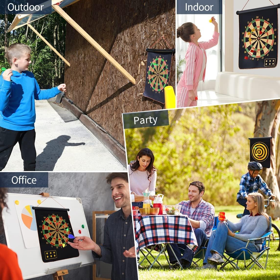 Satyam's Magnetic Foldable Dartboard Board Game Set - Image 5