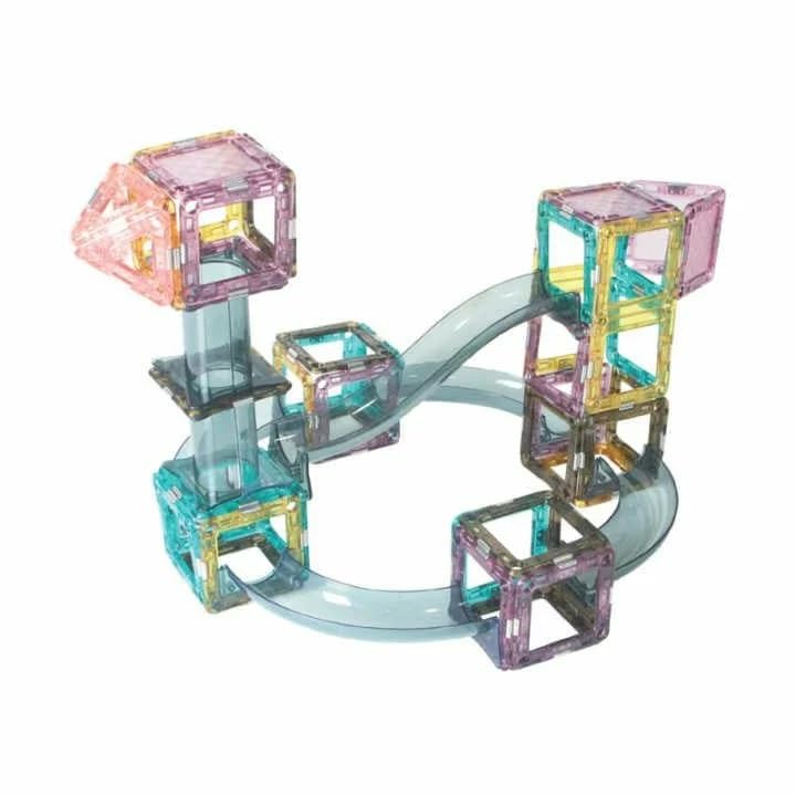 Magnetic Marble Roller 109 Pcs Light-Music-Electric Magnetic Tiles Building Blocks for Kids | 3D Educational STEM Puzzle Building Set for Kids Boys Girls - Image 5