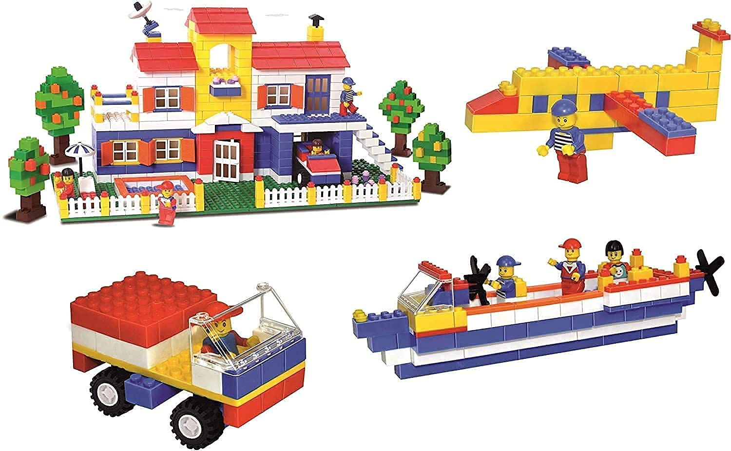 Maharaja Jumbo Architect 900+ Pcs Interlocking Building Blocks Toys & Games for Kids - Image 6