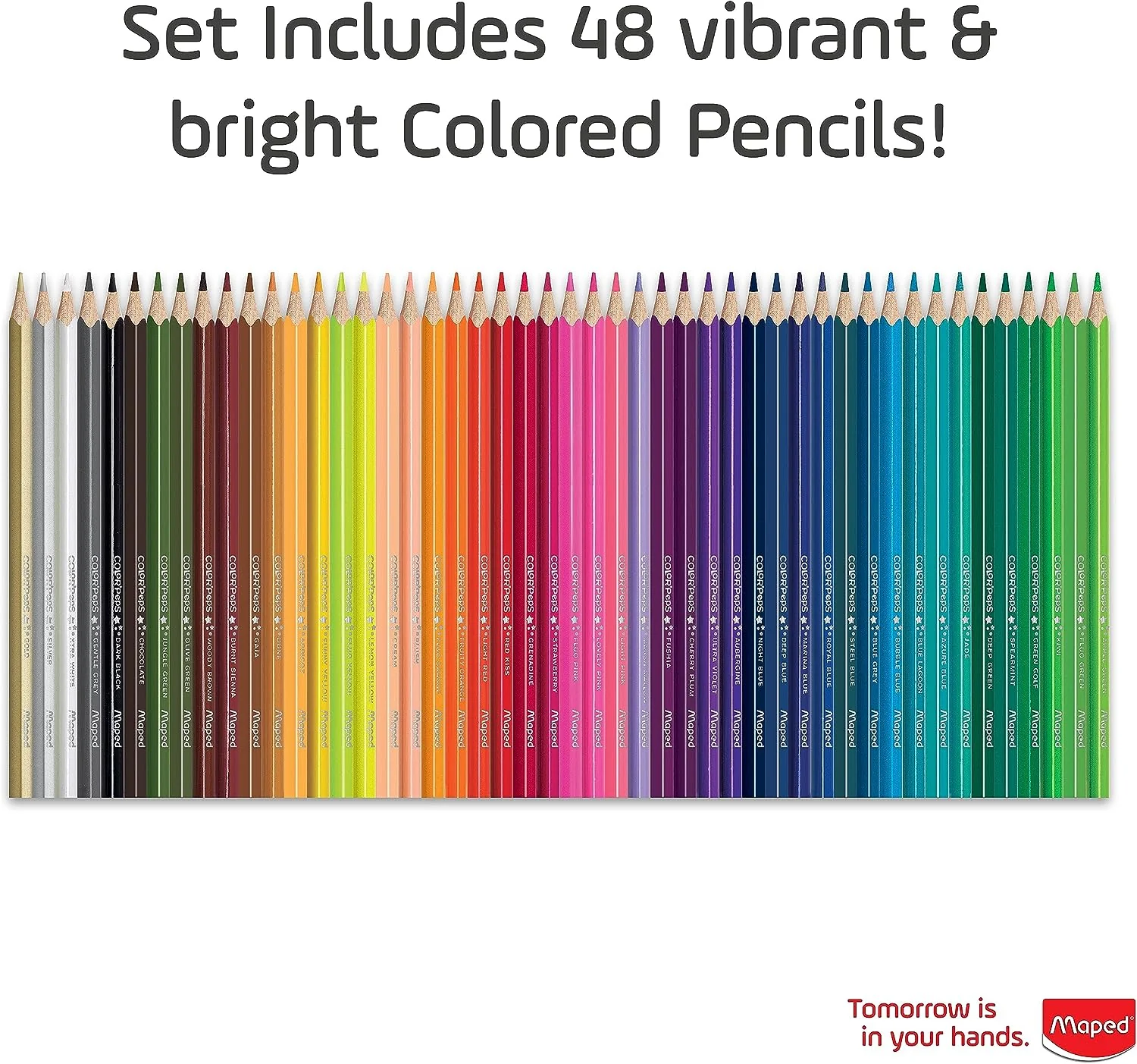 Maped Color'Peps Color Pencil Set - Pack of 48 (Multicolor) - Image 5