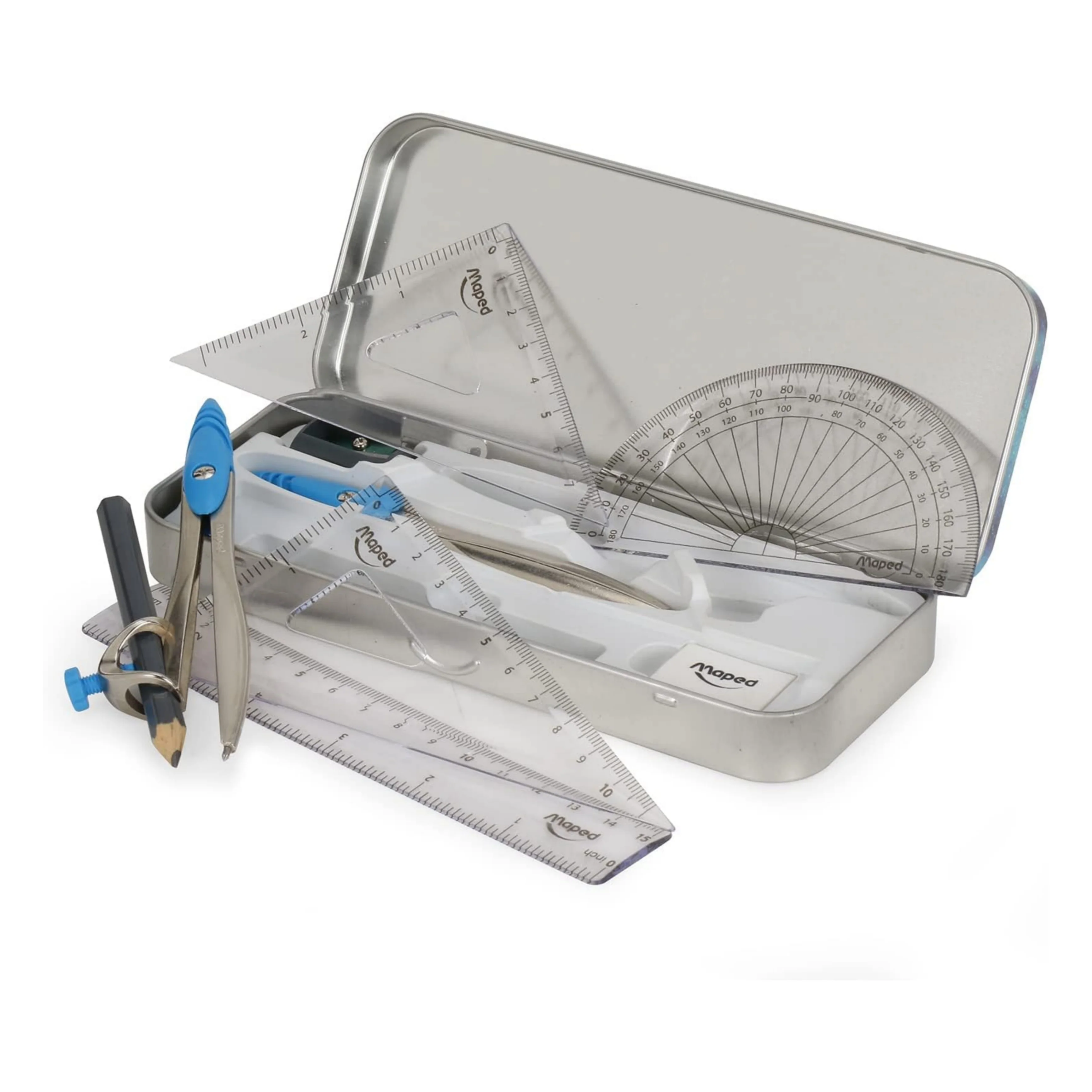Maped Study Stop - Cosmic Geometry Box 9 Instrument Set Die-Cast Compass Rounder Math Set - Image 4