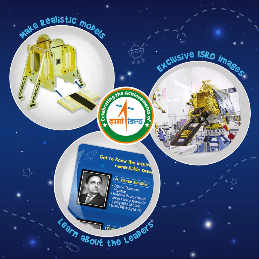 Mapology Chandrayaan | ISRO Rocket Model & Satellite | Astronaut Toy | Educational Toys for Kids 5+Years | 3D Puzzles | Gifts for 5 Year Old Boy & Girl - Image 8