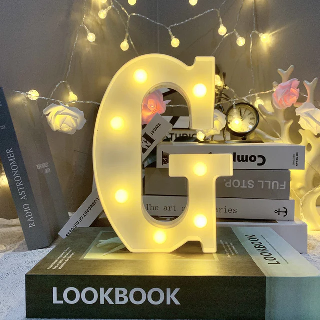 Marquee Alphabet Shaped Led Light - Asthetic Decorations Letter Light for Romantic Gift, Diwali Decoration Item, Night Light Lamp and Wall Lamp - Image 10