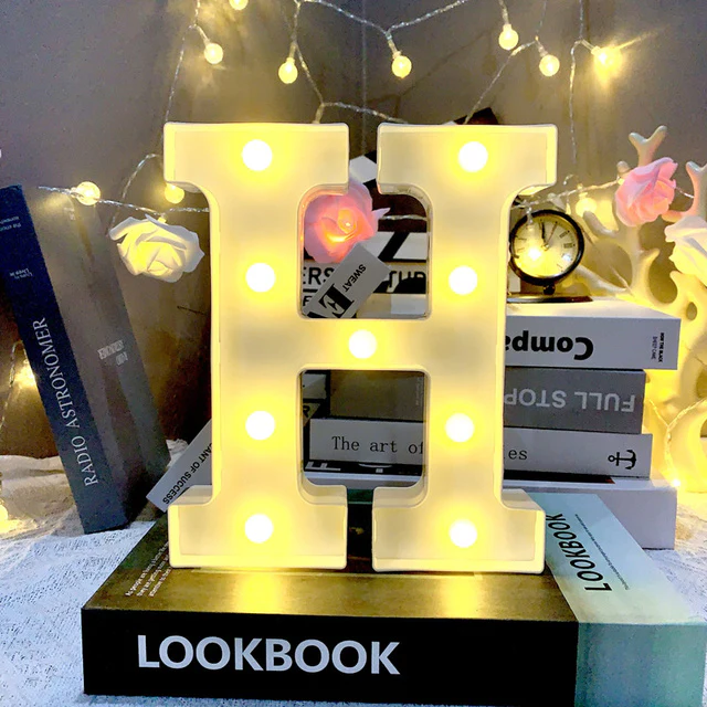 Marquee Alphabet Shaped Led Light - Asthetic Decorations Letter Light for Romantic Gift, Diwali Decoration Item, Night Light Lamp and Wall Lamp - Image 11