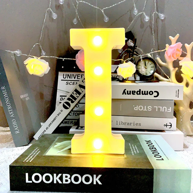 Marquee Alphabet Shaped Led Light - Asthetic Decorations Letter Light for Romantic Gift, Diwali Decoration Item, Night Light Lamp and Wall Lamp - Image 12