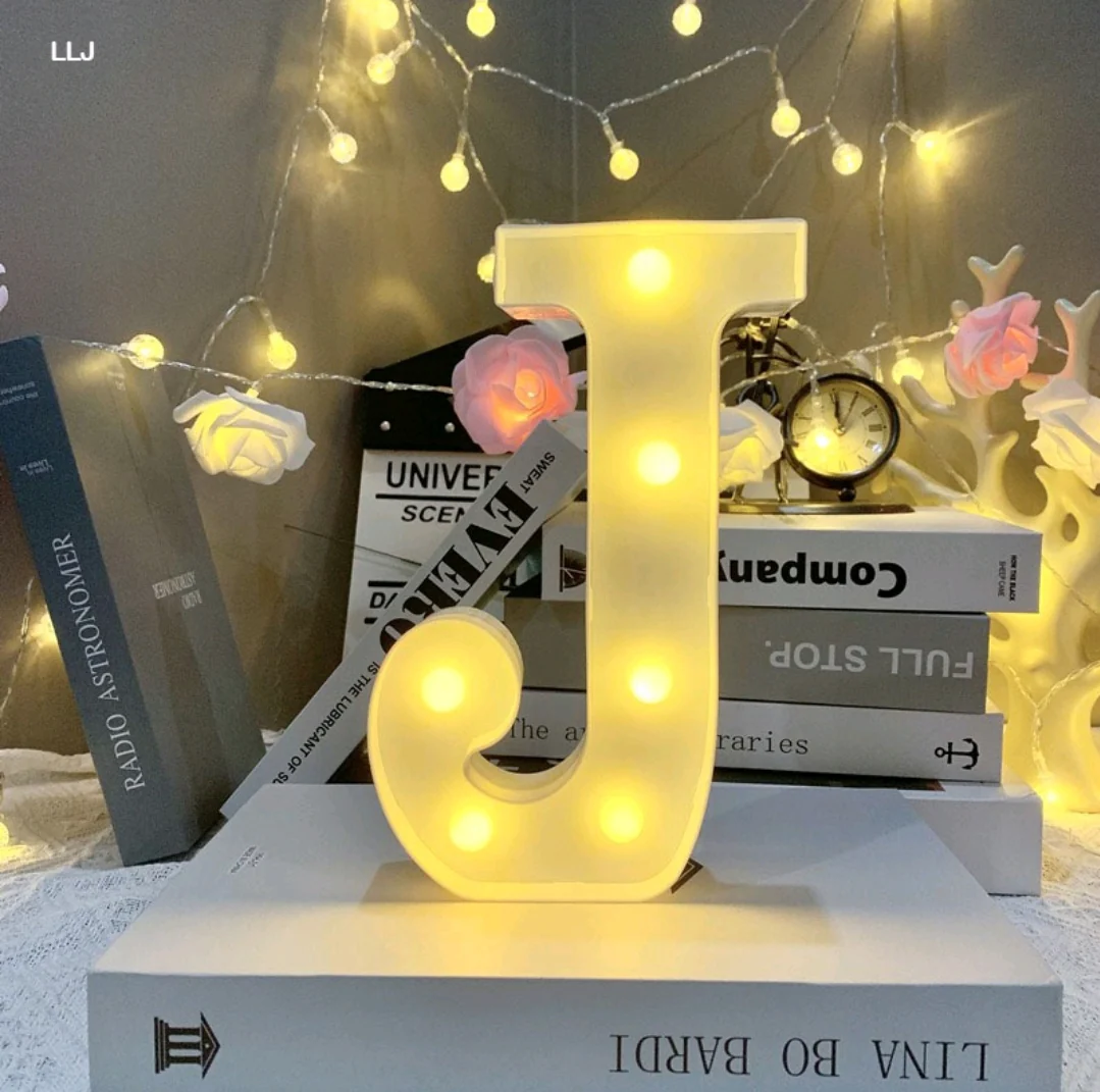 Marquee Alphabet Shaped Led Light - Asthetic Decorations Letter Light for Romantic Gift, Diwali Decoration Item, Night Light Lamp and Wall Lamp - Image 13