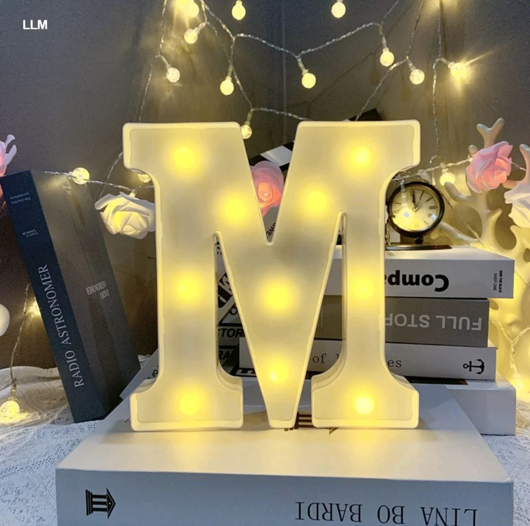 Marquee Alphabet Shaped Led Light - Asthetic Decorations Letter Light for Romantic Gift, Diwali Decoration Item, Night Light Lamp and Wall Lamp - Image 16