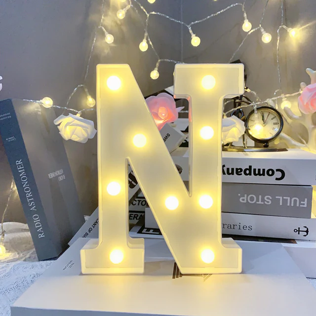 Marquee Alphabet Shaped Led Light - Asthetic Decorations Letter Light for Romantic Gift, Diwali Decoration Item, Night Light Lamp and Wall Lamp - Image 17
