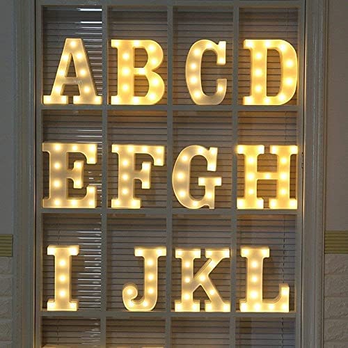Marquee Alphabet Shaped Led Light - Asthetic Decorations Letter Light for Romantic Gift, Diwali Decoration Item, Night Light Lamp and Wall Lamp - Image 2