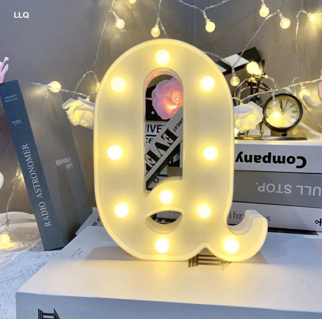 Marquee Alphabet Shaped Led Light - Asthetic Decorations Letter Light for Romantic Gift, Diwali Decoration Item, Night Light Lamp and Wall Lamp - Image 20