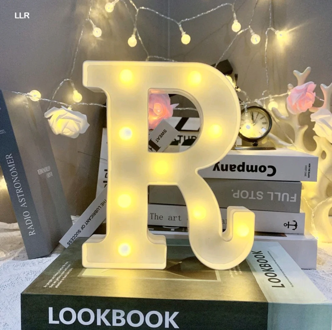 Marquee Alphabet Shaped Led Light - Asthetic Decorations Letter Light for Romantic Gift, Diwali Decoration Item, Night Light Lamp and Wall Lamp - Image 21