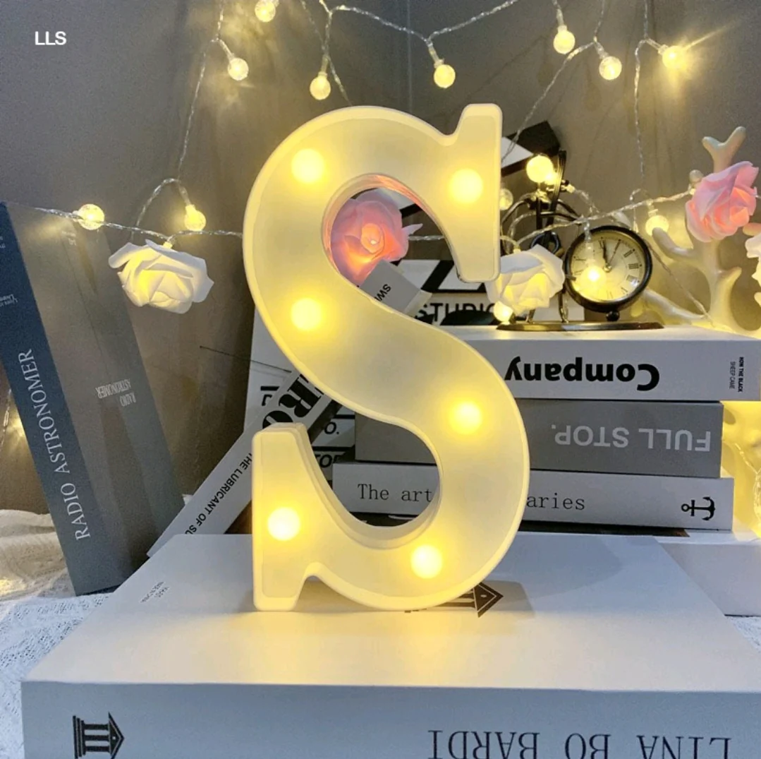 Marquee Alphabet Shaped Led Light - Asthetic Decorations Letter Light for Romantic Gift, Diwali Decoration Item, Night Light Lamp and Wall Lamp - Image 22