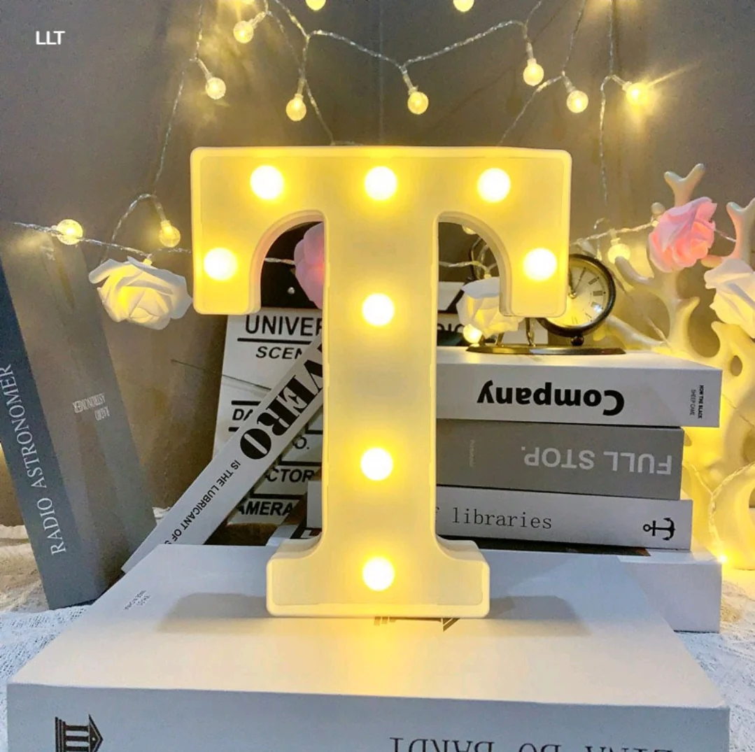 Marquee Alphabet Shaped Led Light - Asthetic Decorations Letter Light for Romantic Gift, Diwali Decoration Item, Night Light Lamp and Wall Lamp - Image 23