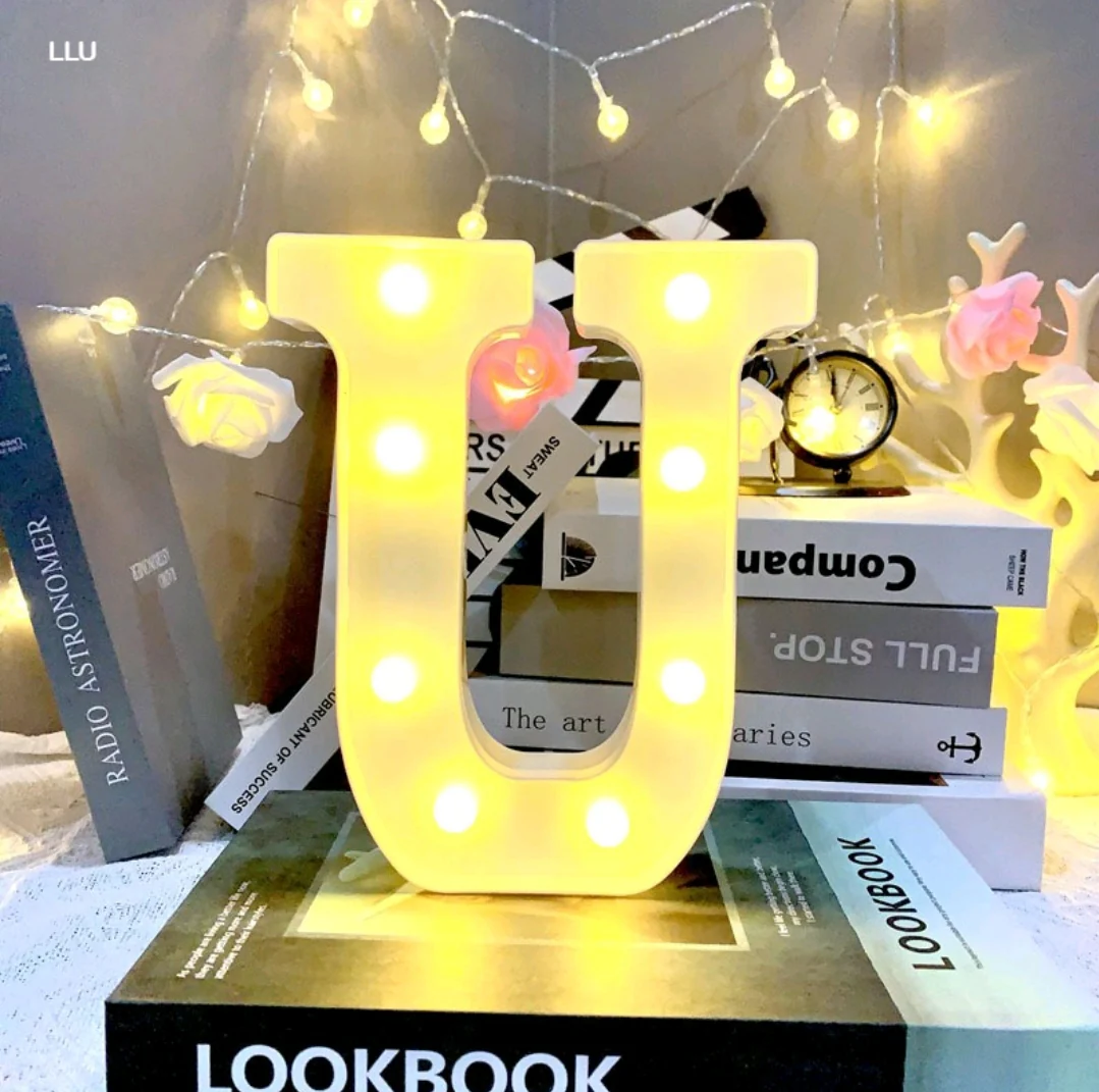 Marquee Alphabet Shaped Led Light - Asthetic Decorations Letter Light for Romantic Gift, Diwali Decoration Item, Night Light Lamp and Wall Lamp - Image 24